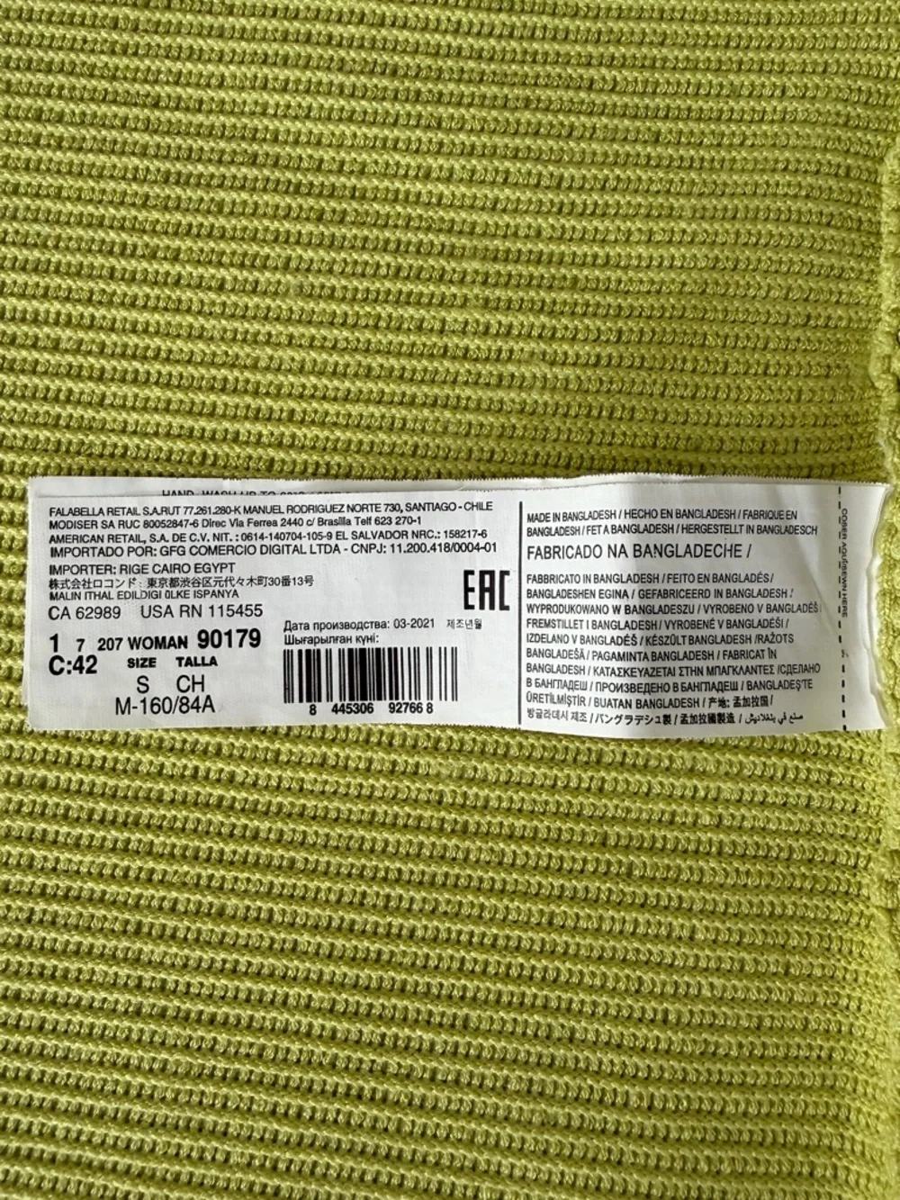 Mango Ribbed Crop Top - Picture 10 of 12